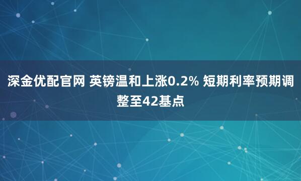 深金优配官网 英镑温和上涨0.2% 短期利率预期调整至42基点